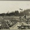 Putting floaters on top of a joint, St. John River, Douglas' Boom.