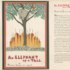 An elephant up a tree.