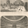 Lourdes : le monument du Prince Albert et L'Albert-Hall ; intérieur de L'Albert-Hall.