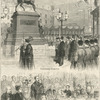 The unveiling of the statue of the late Prince Consort at Holborn Circus.