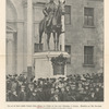 Das am 23. April enthüllte Denkmal König Alberts von Saschsen vor dem neuen Ständehaus in Dresden.