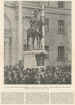 Das am 23. April enthüllte Denkmal König Alberts von Saschsen vor dem neuen Ständehaus in Dresden.