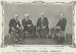 Four distinguished literary Americans : W. D. Howells, Mark Twain, Henry M. Alden, and Mayo W. Hazeltine