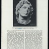 Marble head of Alexander the Great. Found at Ptolemais, in Egypt ; recently acquired by the Museum of Fine Arts, Boston.