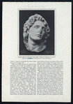Marble head of Alexander the Great. Found at Ptolemais, in Egypt ; recently acquired by the Museum of Fine Arts, Boston.