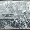 Coronation of the Emperor Alexandre II. ; the imperial procession from the palace to the Cathedral of the Assumption, Moscow.