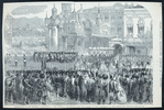 Coronation of the Emperor Alexandre II. ; the imperial procession from the palace to the Cathedral of the Assumption, Moscow.