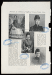 Portraits of celebrities at different times of their lives, the ex-empress of Russia, Maria Dagmar : age 18 ; age 41 ; age 26 ; present day.