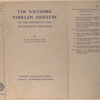 The Wiltshire woollen industry in the sixteenth and seventeenth centuries.