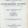 The Earle Collection of Early Staffordshire pottery...