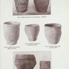 Vessels from the ancient British barrows: Fig. 1-5. (Illustrations to the T. Sheppard's article.)