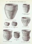 Vessels from the ancient British barrows: Fig. 6-13. (Illustrations to the T. Sheppard's article.)