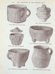 Vessels from the ancient British barrows: Fig. 20-25, Bronze Age. (Illustrations to the T. Sheppard's article.)