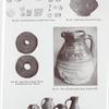 Fig. 38. Tooled impression on Anglo-Saxon vases; Fig. 39. Anglo-Saxon vase form Newark; Fig. 40. Anglo-Saxon spindle whorls of earthenware from Sancton; Fig.41. Vase with zoomorphic spout, found at Hull; Fig. 42. - Early pottery found at Hull. (Illustrations to the T. Sheppard's article.)