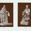 Figure of Chaucer and figure of Milton