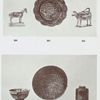Tea caddy, bowl, cow jug, basin, plate, and lamb