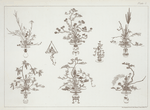 Few outline drawings of the ceremonial bouquets.