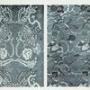 Plant patterns. (Fig. 2 - Japanese silk and gold brocade, where the diaper is entirely composed of springs of the kiri (paulownia imperialis) with the flying ho-ho.)