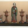 Figure, H. 23-1/2 in. (James L. Bowes, Esq.); Pair of jars , H. 9-3/4 in. (H.R.H. The Duke of Edinburgh); Pair of lamps, H. 16 in. (James L. Bowes, Esq.)