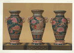 Three vases, H. of side vases 19-1/4 in., of centre vase, 20 inches. (In the possession of Joseph Beck, Esq.)