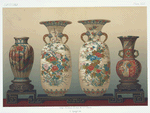 Pair of large vases, H. 23-1/2 in. (Lieut.-Colonel J. Pilkington); Pair of vases, (left: 12 in., right: 13 in.) (James L. Bowes, Esq.)