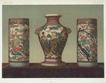 Cylindrical flower jars, H. 11-3/4 in. (James L. Bowes, Esq.); Vase, H. 11 in. ( Val. C. Prinsep, Esq.)