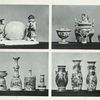 [1] Group of boys, H. 6-1/2 in. (Major J. Walter); [2] Koro (11 in.), Covered vessel (6 in.), Covered bowl (5 in.) (James L. Bowes, Esq.); [3] Candlestick (14 in.), Teapot (5-1/2 in.), Flower vessel (7-3/4 in), Bottle  (8-1/2 in.)(in the possession of James L. Bowes, Esq.); Flower vase, H. 6-1/2 in. (W.J. Audsley, Esq.); [4] Pair of vases, H. 9 in. (Wm. Mathison, Esq.); Vase, H. 11-3/4 in. (G.A. Audsley, Esq.);  Vase, H. 11 in. (W.J. Audsley, Esq.).