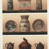 Pair of vases, covered box, dish, jar (James L. Bowes, Esq.); Dish (R. Phené Spiers, Esq.); Teapot and koro (James L. Bowes, Esq.).