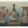Bottle, H. 19-1/2 in. (Joseph Beck, Esq.); Pair of vases, H. 13 in. and 14-1/4 in. (The South Kensington Museum).