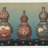 Gourd-shaped bottle, H. 15-1/4 in. (Holbrook Gaskel, Esq.); Gourd-shaped bottle, H. 12-1/2 in. (Enoch Harvey, Esq.); Gourd-shaped bottle, H. 15-1/2 in. (G.E. Schultz, Esq.).