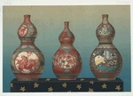 Gourd-shaped bottle, H. 15-1/4 in. (Holbrook Gaskel, Esq.); Gourd-shaped bottle, H. 12-1/2 in. (Enoch Harvey, Esq.); Gourd-shaped bottle, H. 15-1/2 in. (G.E. Schultz, Esq.).