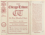 The Chicago tribune, its first hundred years. (V. 1. 1847-1865)