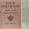 Four portraits : studies of the eighteenth century.