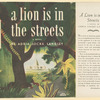 A lion is in the streets, a novel.