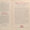 The profane virtues ...