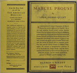 Marcel Proust, his life and work.