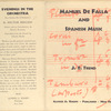 Manuel de Falla and Spanish music.