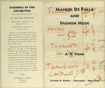 Manuel de Falla and Spanish music.