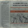 Garrets and pretenders; a history of bohemianism in America.