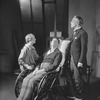 Lynn Fontanne, Alfred Lunt (in chair) and Baliol Holloway in the "Doctor's dilemma."