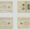 Trade cards depicting boys wearing adult clothing.