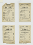 Trade cards depicting flowers, plants and framed portraits of women.