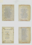 Trade cards depicting the fables : Le lion amoureux ; Le loup et l'agneau ; Le chene et le roseau.
