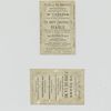 Trade cards advertising theater productions.