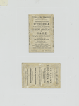 Trade cards advertising theater productions.