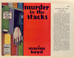 Murder in the stacks, by Marion Boyd.