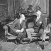 L to R: Basil Rathbone as Jacques Virieu and Arthur Wontner as D'Aiguines.