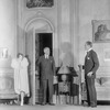 L to R: Helen Menken (Irene de Montcel) [or Ann Andrews as Francoise Meillant?], Arthur Lewis (Georges) and Basil Rathbone (Jacques Virieu).