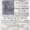 Garvey memorial flyer