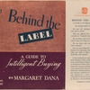 Behind the label : a guide to intelligent buying
